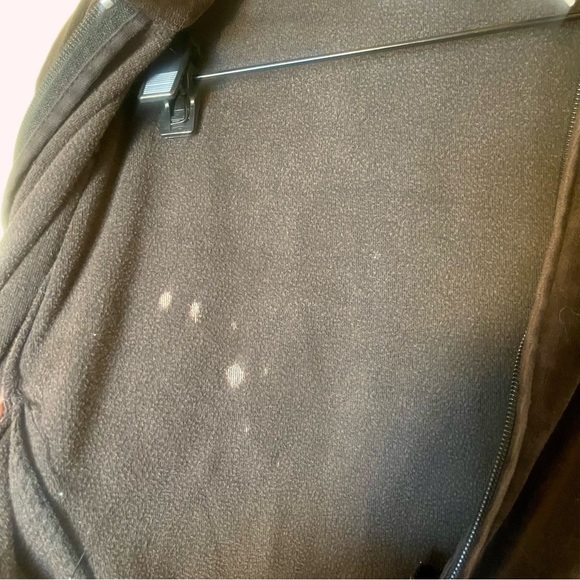 Covington brown Velour Full zip down sweater casual y2k button collar XL - Picture 5 of 11